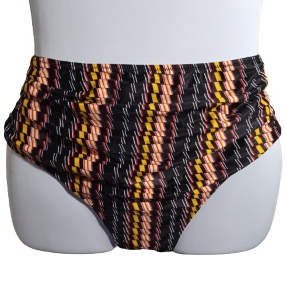 NWOT Women's Multicolored Print Swimsuit Bikini Bottoms Size XXL